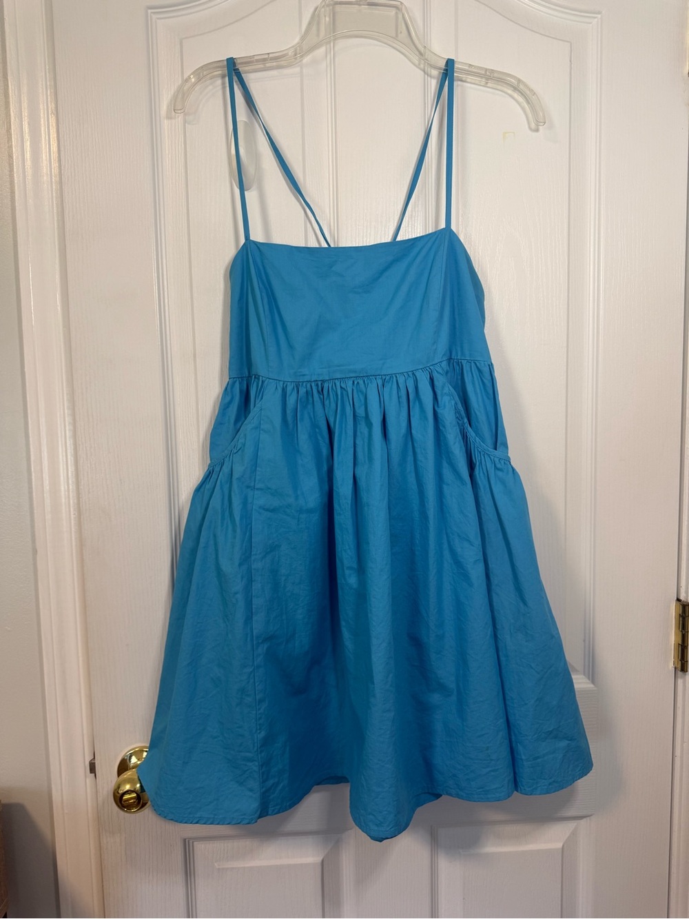 vestique Bright Blue Spaghetti-Strap Sundress